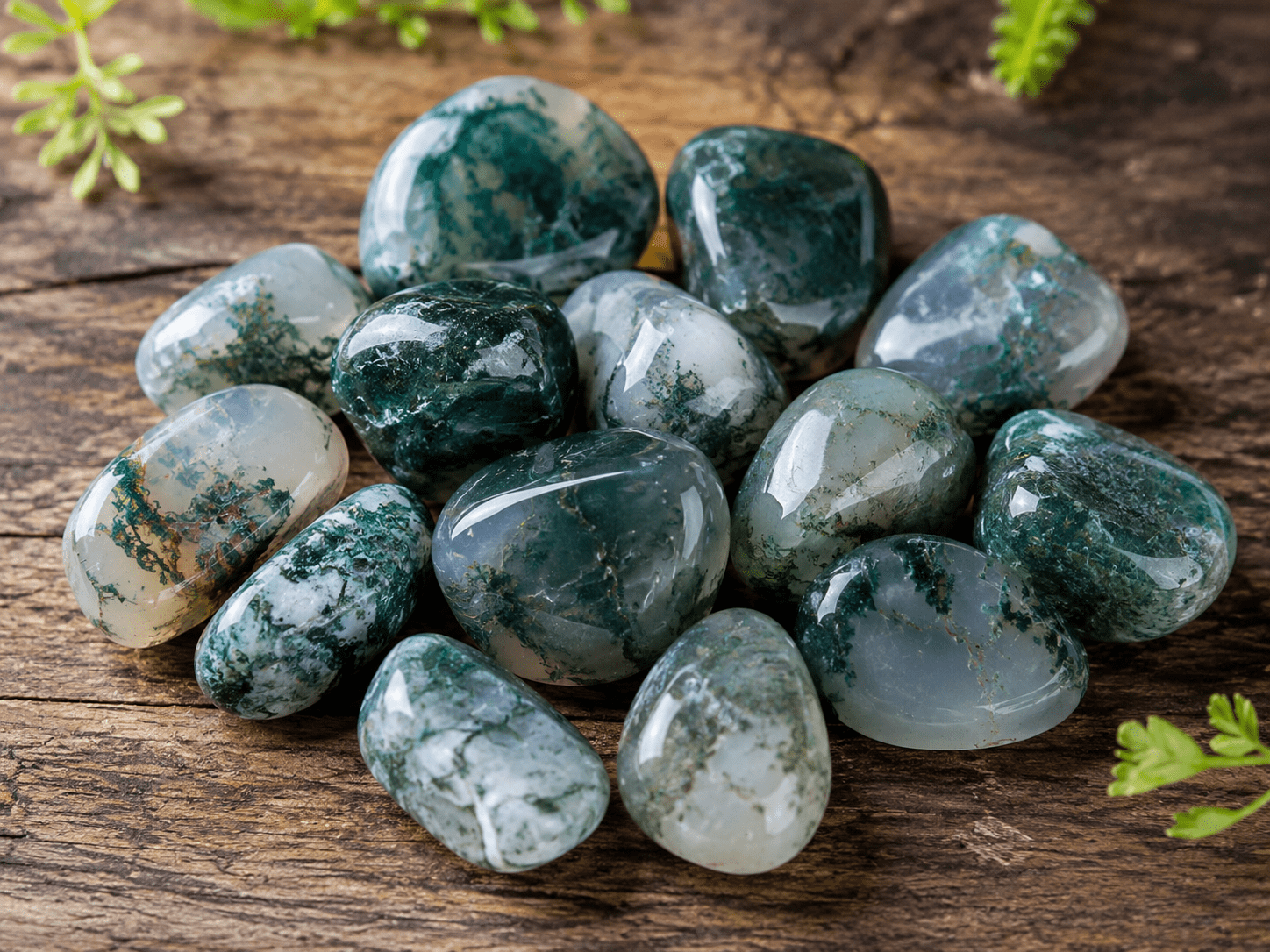 Moss Agate (มอส อาเกต): หินแห่งธรรมชาติ ความอุดมสมบูรณ์ และการเริ่มต้นใหม่